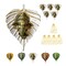 Leaf Ganesha Return Gift, Diwali Navrathri Decoration, Ganesh Wall Decor,housewarming Gift,indian Wedding, Pooja Puja Favor, Idol Statues, Feng Shui